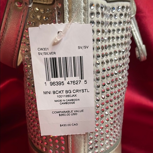 NWT Coach Silver mini Bucket Bag - Picture 6 of 10